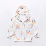 Хлопковый детский солнцезащитный крем, одежда для защиты от солнца, летний кардиган, тонкая дышащая детская ветровка подходит для мужчин и женщин