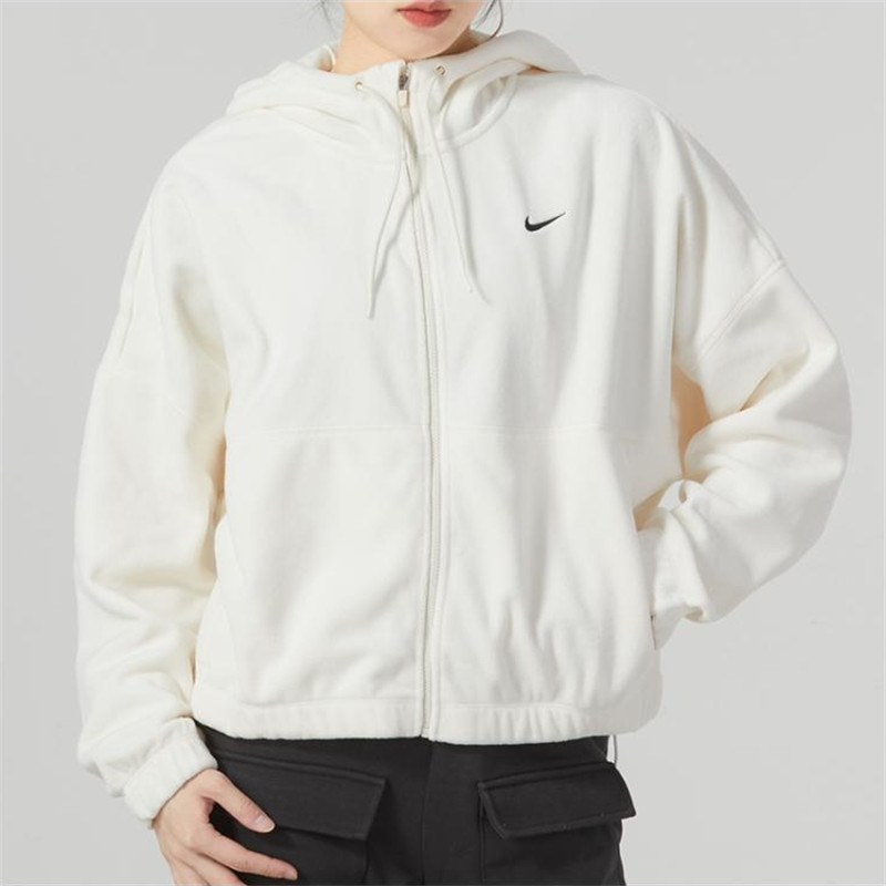 Nike/耐克女款2023冬季新款简约训练连帽运动针织夹克外套 FB5639 - 图0