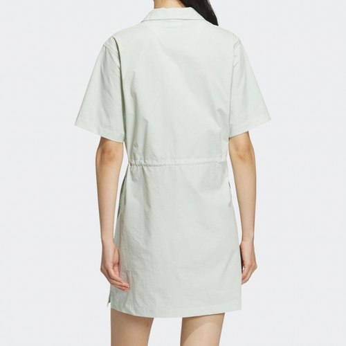 阿迪达斯三叶草女2023夏季新款运动休闲翻领连衣裙 IK8631 IP2199 - 图1