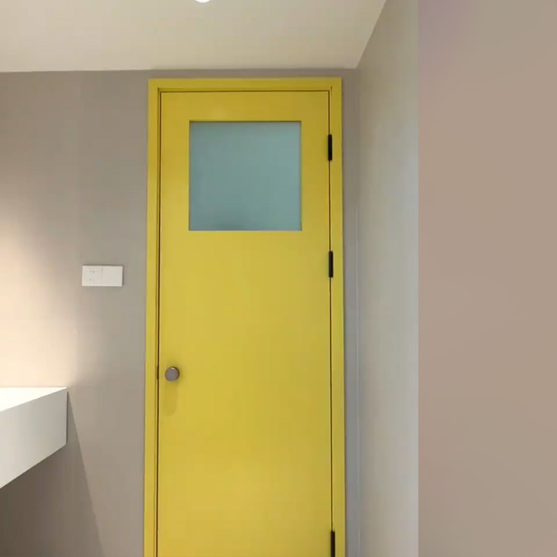 家用卧室门简约奶油风室内门卫生间厨房门教室对开门法式彩色木门 - 图1
