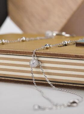 韩版连指手链带戒指手指一体链手背简约甜美潮女士款饰品