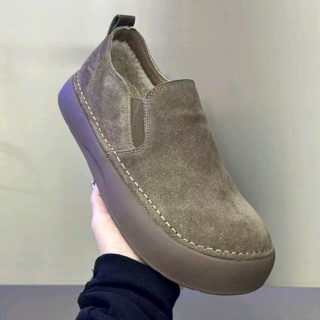 欧洲站皮面男皮鞋冬季一脚蹬豆豆乐福鞋软皮板鞋单棉同款休闲男鞋,淘宝优惠券,粉丝福利购,淘宝优惠卷