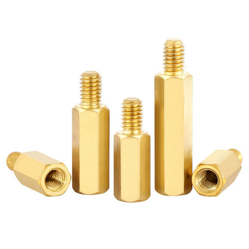 单头六角铜柱单通铜螺柱隔离柱电脑机箱主板支撑柱黄铜M2M3M4M5M6 - 图2