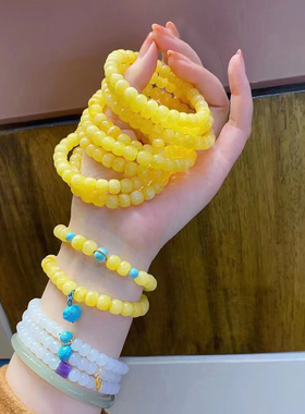 天然正品蜜蜡手链高端珠宝