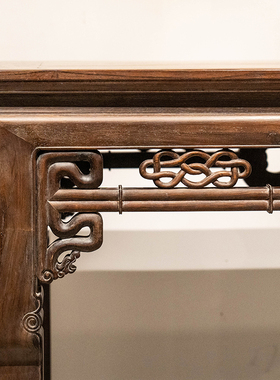 清代红木拱璧纹大画桌明古典老家具古董收藏真品老红木实木办公桌