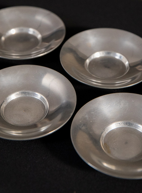 藏六三世纯锡圆杯托（十客）