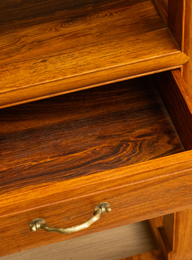 二十世纪黄花梨一块玉架几案