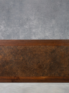 红木镶瘿木束腰三弯腿炕桌