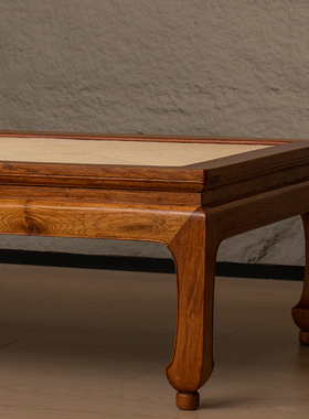 二十世纪 黄花梨彭牙鼓腿踩球足凉榻中式家具收藏海南黄花梨凉榻