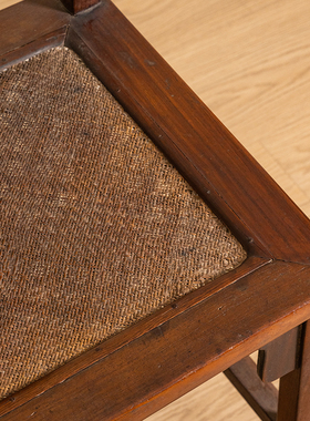 清中期红木龙纹三攒靠背椅明清古典家具古董收藏老红木大红酸枝椅