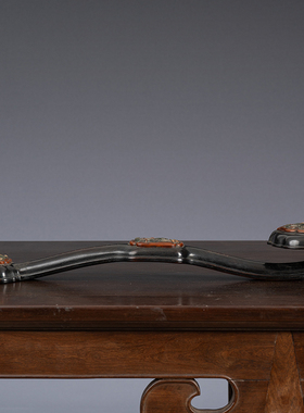 紫檀三镶黄杨木百宝嵌如意