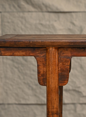 黄花梨夹头榫刀牙板平头案