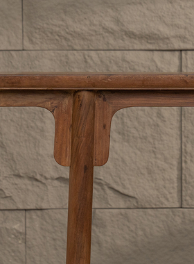 红木夹头榫刀牙板平头案