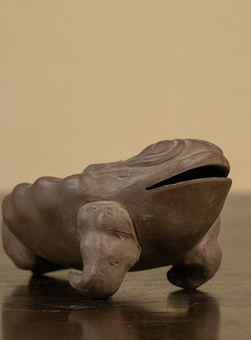 紫砂金蝉摆件古董收藏