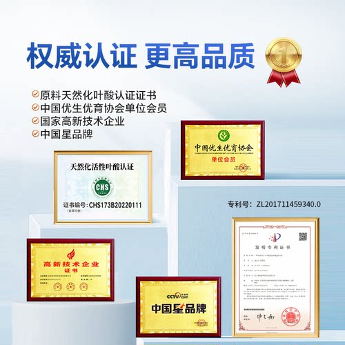 3盒高吉星男士活性叶酸复合维生素锌硒孕产 - 图3