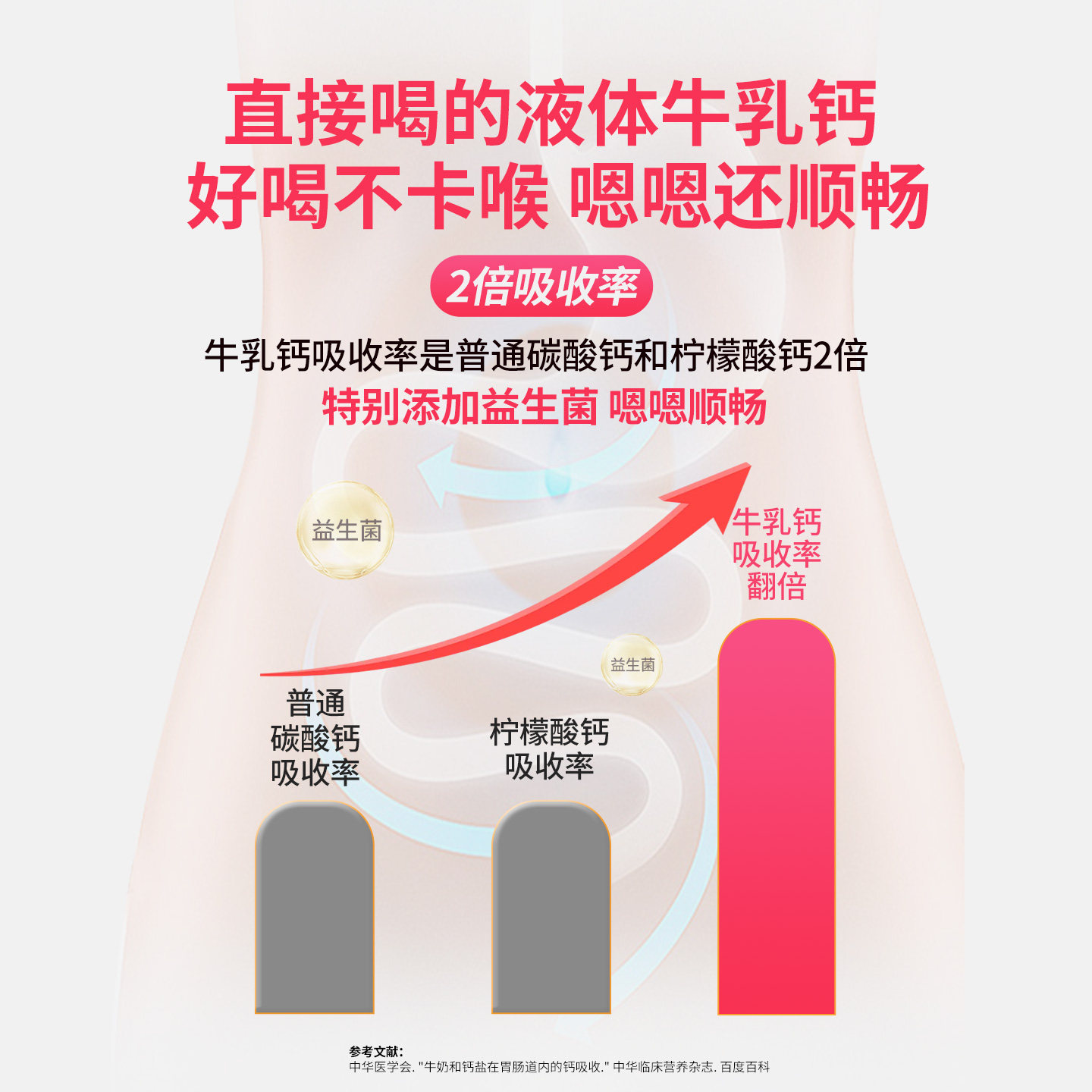 高吉星液体钙女性补充VD钙片牛乳钙成人老年人女士官方旗舰店正品