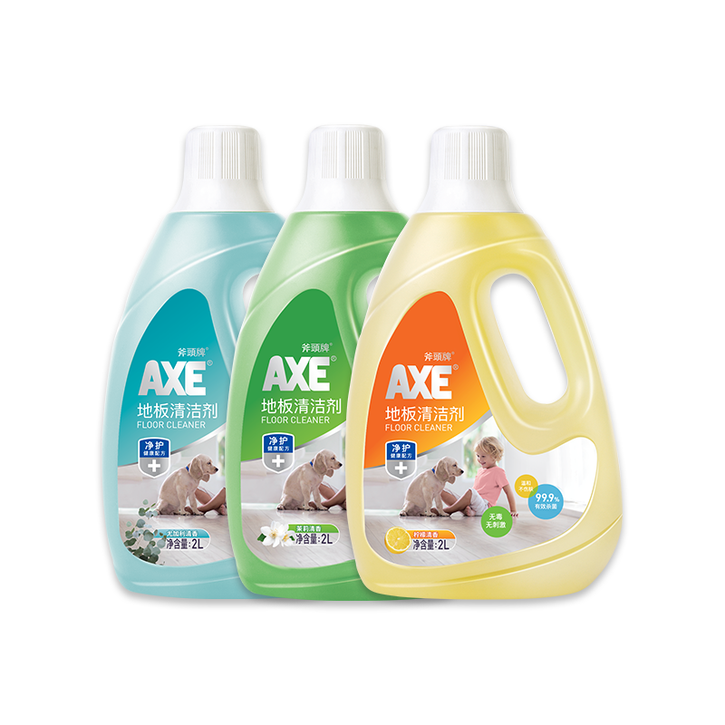 AXE斧头牌地板清洁剂瓷砖木地板大理石扫地机不留水印杀菌除水垢