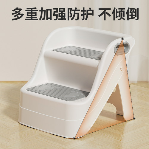 儿童垫脚凳宝宝马桶凳踩脚凳子椅子小板凳洗手台阶小孩脚踏凳站凳 - 图2