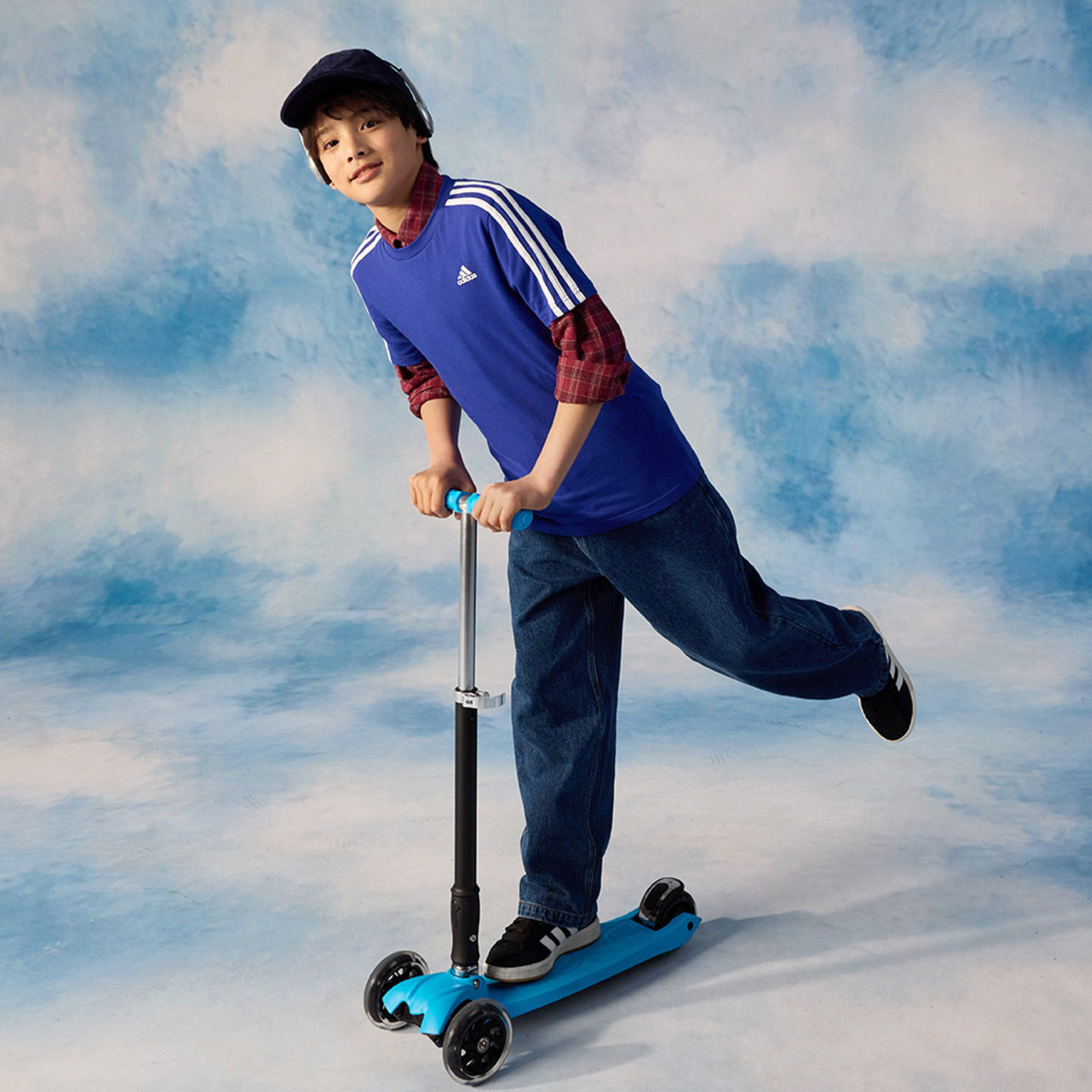 三条纹纯棉上衣圆领短袖T恤大童夏季adidas阿迪达斯轻运动,淘宝优惠券,粉丝福利购,淘宝优惠卷