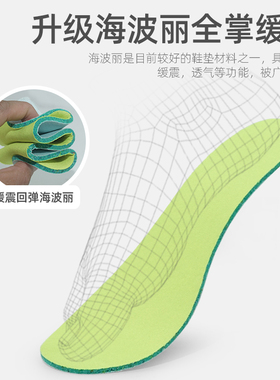 3双透气鞋垫男女运动吸汗防臭
