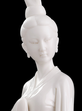 素茗《只此青绿）陶瓷仕女摆件