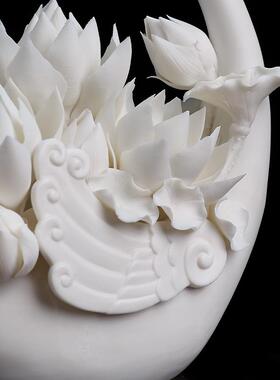 素茗中国白《和谐花园》陶瓷雕塑