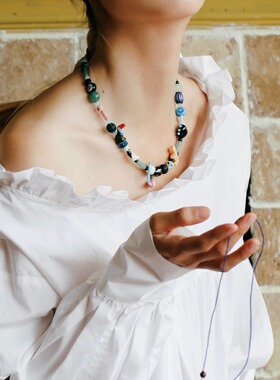 宇宙童颜系列陶瓷动物项链