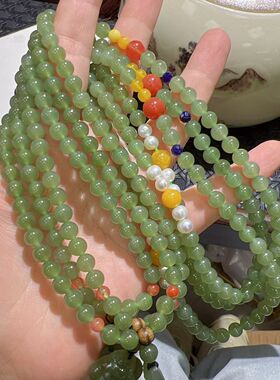 蜜蜡南红手串手链女小众设计