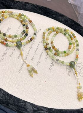 玉阅珠宝天然和田玉多圈手串