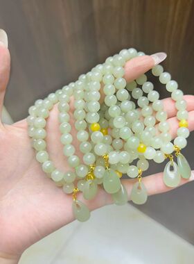 玉阅珠宝和田玉蜜蜡新中式手链