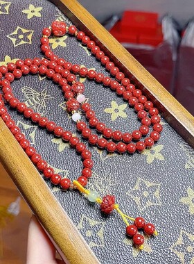 玉阅珠宝朱砂新中式女手串