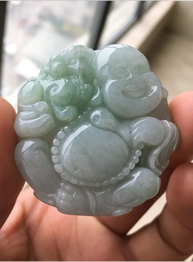 缅甸玉佛貔貅配饰礼品毛衣项链