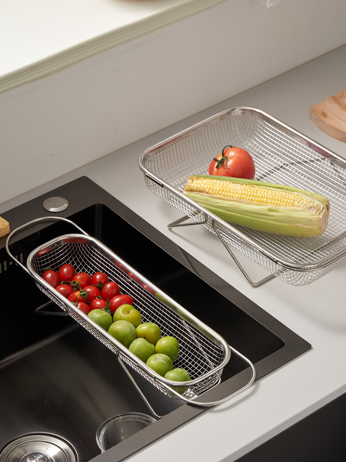 家用水槽沥水篮304不锈钢洗碗池洗菜盆伸缩厨房置物架碗碟收纳架,淘宝优惠券,粉丝福利购,淘宝优惠卷