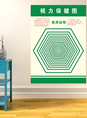 眼肌保健操锻炼散光增视墙贴挂图