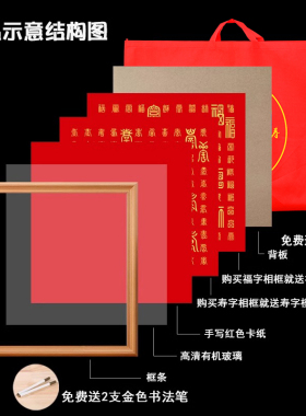 福字寿字手写礼物新婚