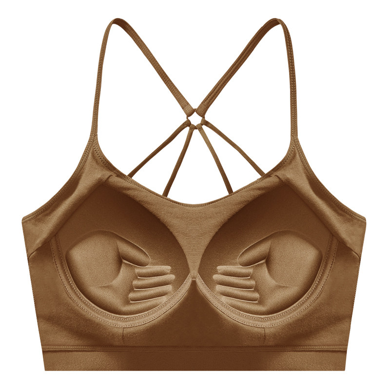 棉内衣夏薄款防走光抹胸一体式吊带 楚兰朵文胸