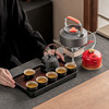 Stoneware kettle, multi-cup tea tray, outdoor set including travel bag, tea maker, cassette stove, portable tea set