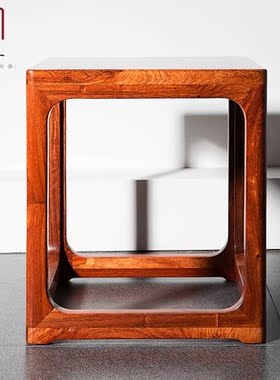 缅甸花梨大果紫檀小方凳中式古典餐凳梳妆凳板凳换鞋凳古筝凳家用