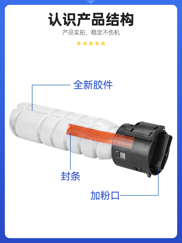 星图适用ADT-308S震旦AD268E粉盒AD228E复印机墨盒AD308E打印一体机碳粉套鼓ADT-308H感光鼓组件载体鼓架墨粉-图1