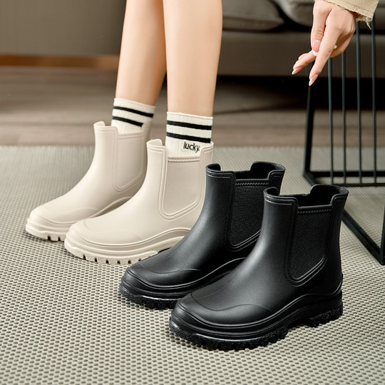 Japanese women's rain boots 2024 new fashionable outer wear