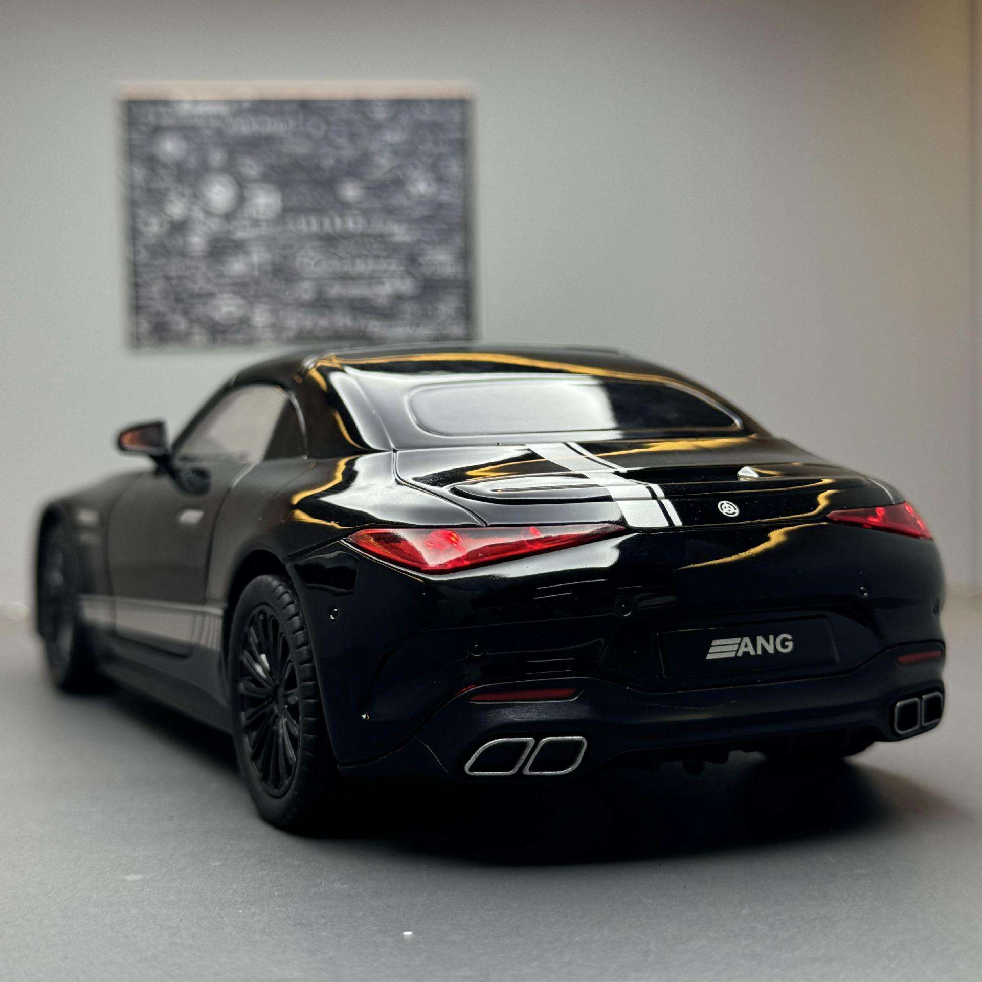 新款嘉业合金车模1:22大奔SL63敞篷跑车带声光玩具车音效模型摆件 - 图0