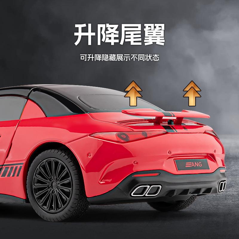 新款嘉业合金车模1:22大奔SL63敞篷跑车带声光玩具车音效模型摆件 - 图2