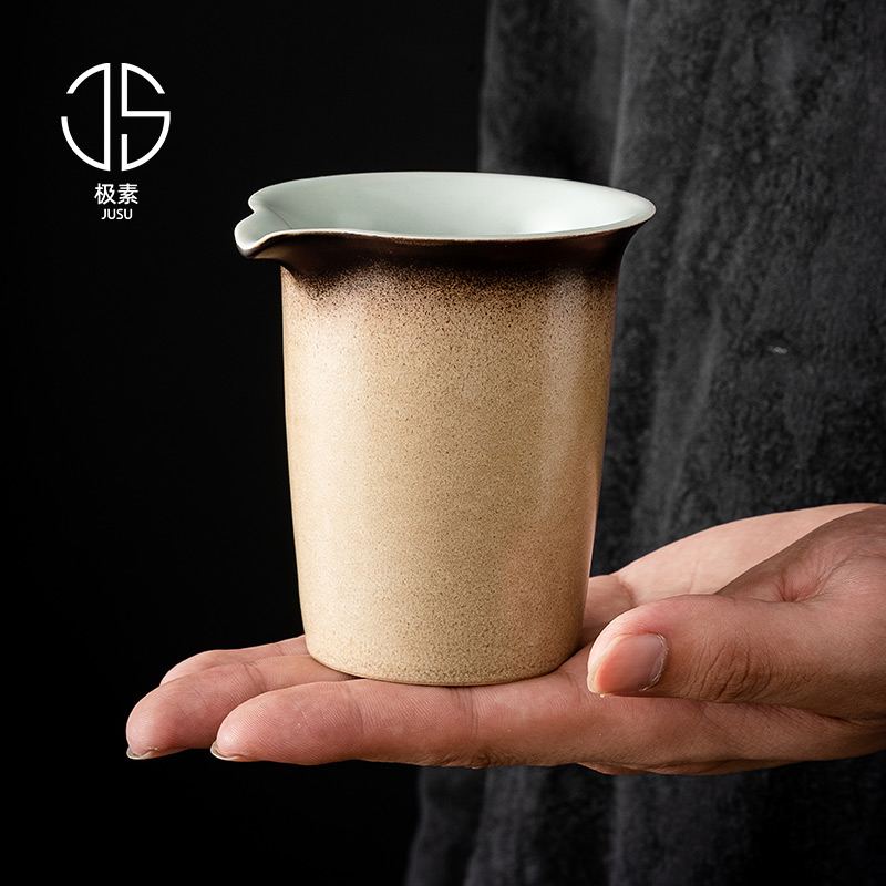 窑变茶具茶海家用单个陶瓷匀杯公杯分茶器日式功夫茶具配件公道杯