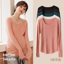 (Live Seconds Kill) Pregnancy Women Dress Blouses Pregnant pregnant women with undershirt Spring-autumn-style knitted sweater for autumn and winter