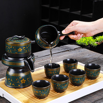 Jingdezhen Ceramic Punching Tea Instrumental Automatic Tea Set Slob Tea Ware Utiliti tea kit Home Office Guests