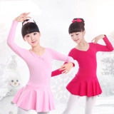 Детская хлопковая спортивная одежда, демисезонная юбка, розово-фиолетовое платье, короткий рукав