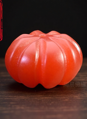 南红玛瑙扁南瓜珠散珠DIY配饰品