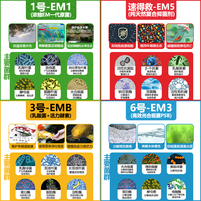 日本em菌水产养殖专用原液益生菌硝化细菌乳酸菌锦鲤鱼池消毒药水 - 图1