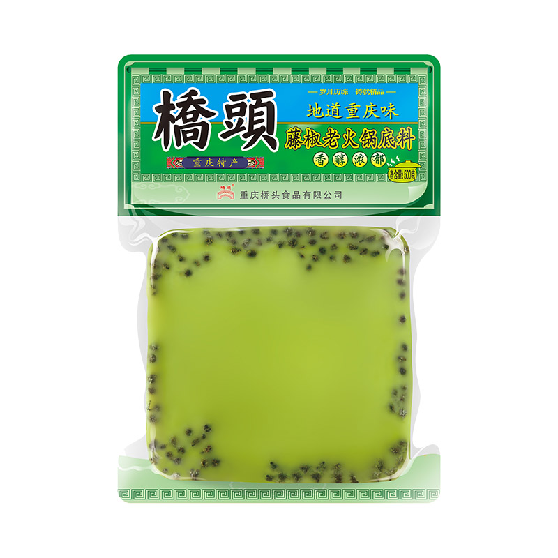 桥头藤椒老火锅底料500g*2袋重庆青花椒牛油麻辣鱼调料包家用正宗 - 图3