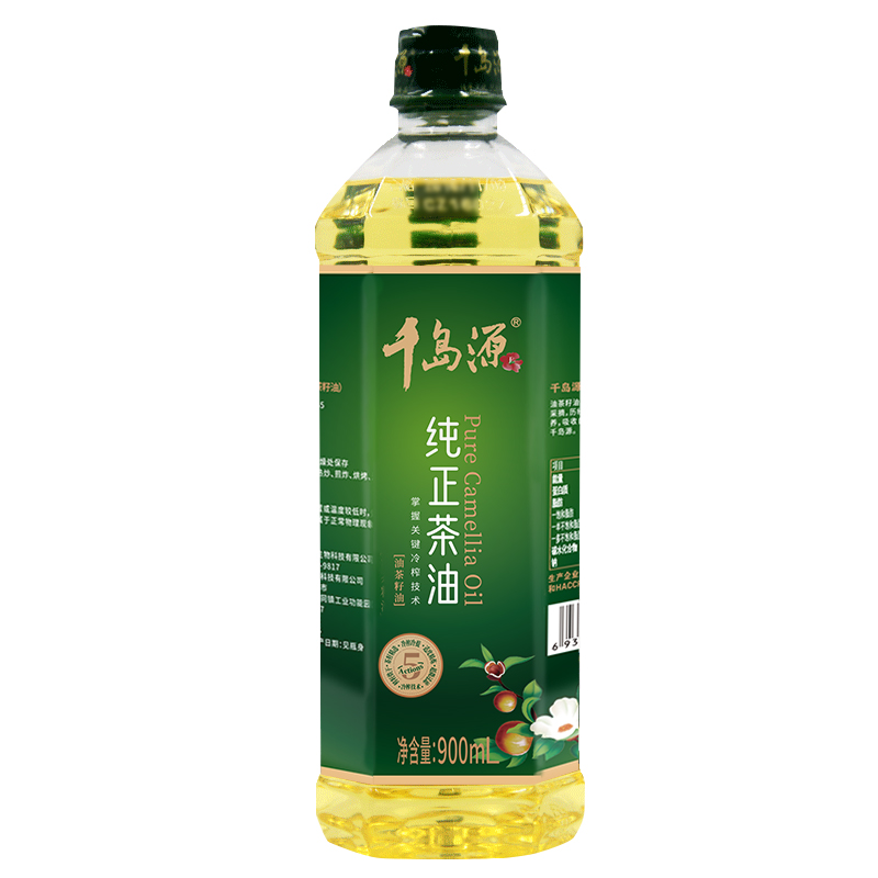 千岛源纯正茶油900ml山茶籽油食用油小瓶装压榨油茶籽油山茶油 - 图1